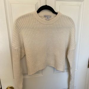 Urban Outfitters white cropped sweater
